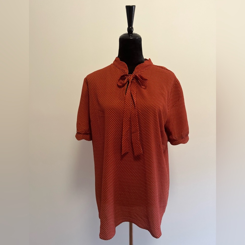 Faith & Joy Orange Blouse